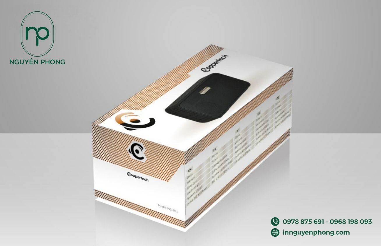 Mẫu hộp carton đựng loa để bàn